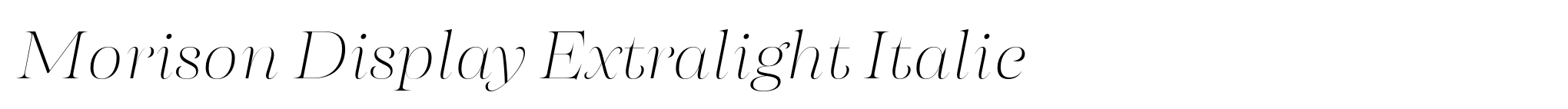 Morison Display Extralight Italic image